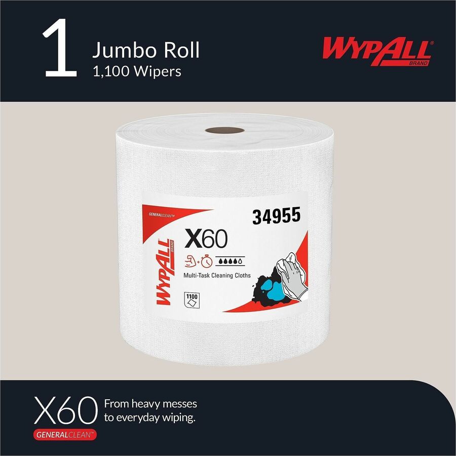 Wypall GeneralClean X60 Multi-Task Cleaning Cloth Jumbo Roll