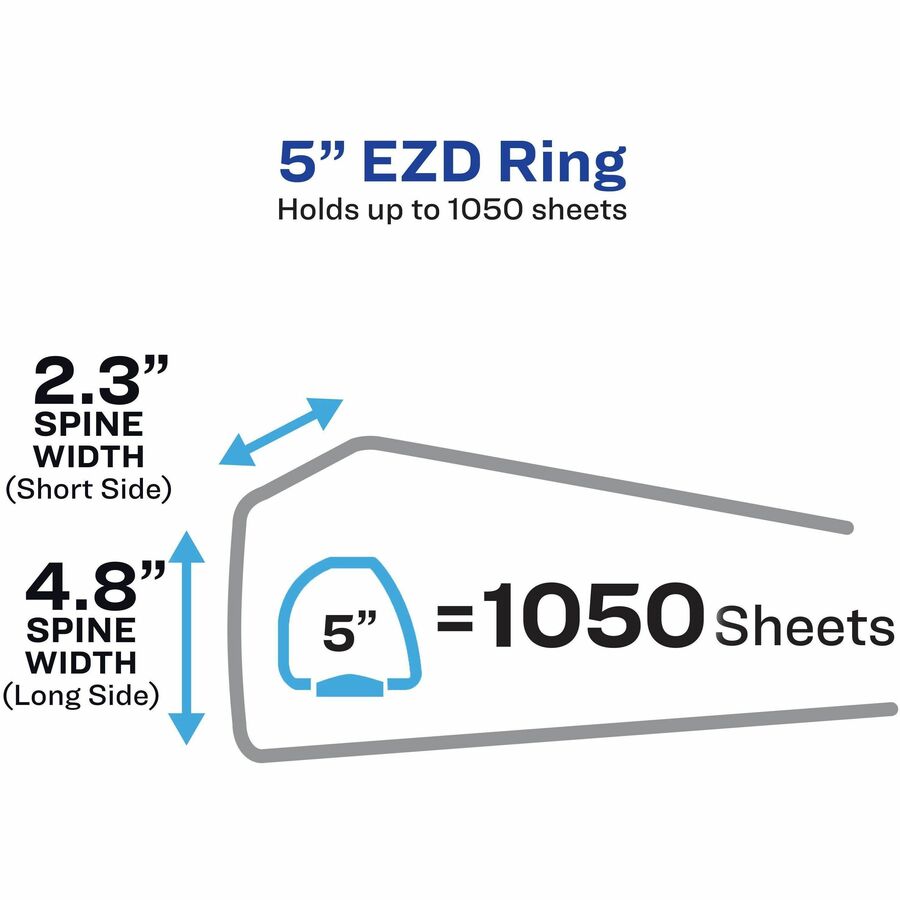 Avery® Heavy-Duty View Binders with One Touch EZD Rings
