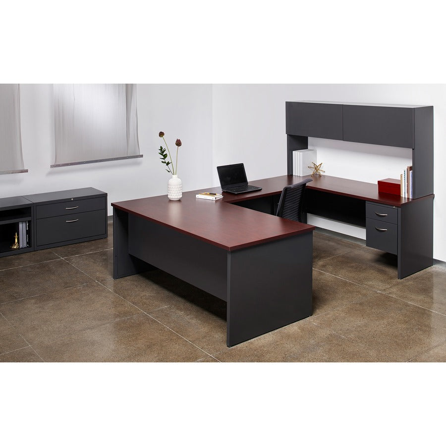 Lorell Fortress Modular Series Left-Pedestal Desk