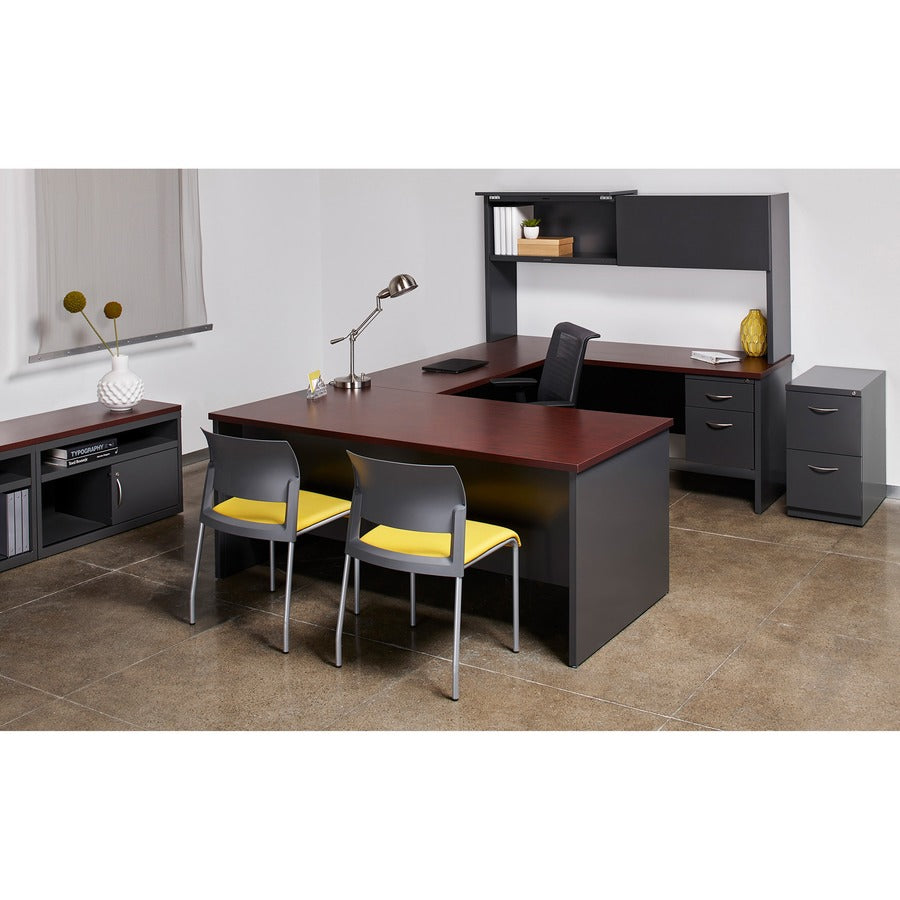 Lorell Fortress Modular Series Left-Pedestal Desk
