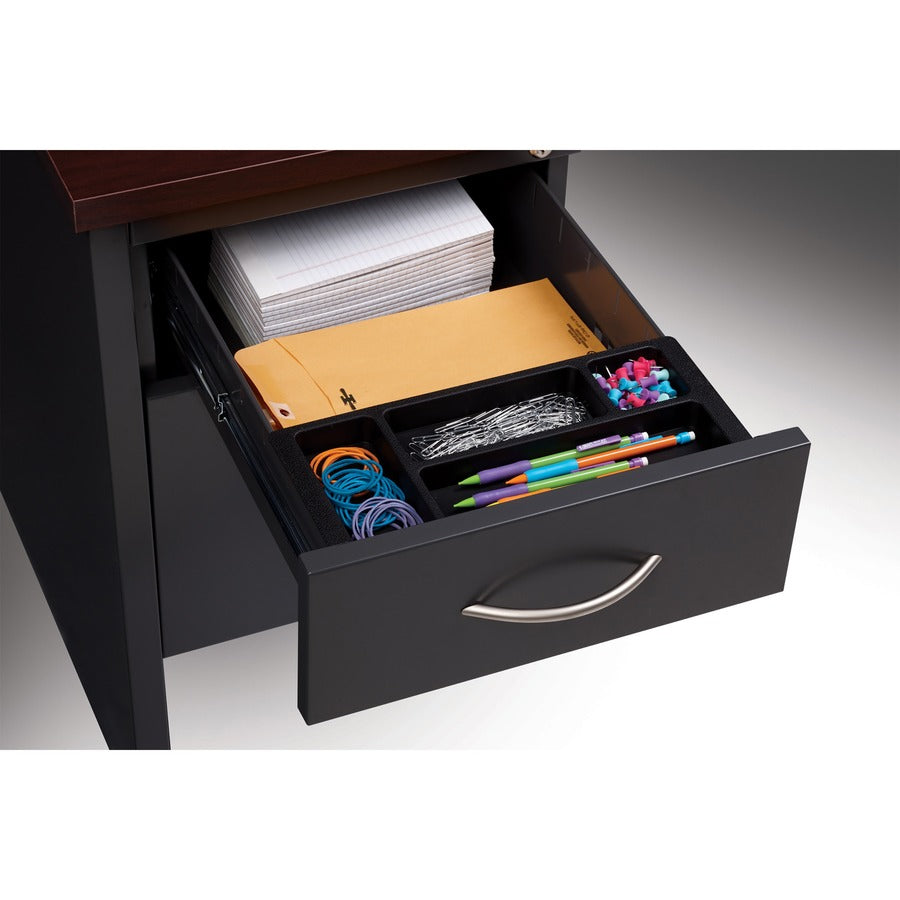 Lorell Fortress Modular Series Left-Pedestal Desk