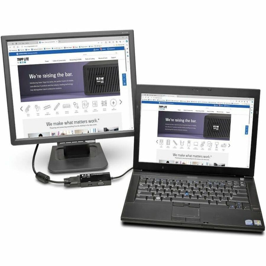 Tripp Lite series Mini DisplayPort 1.2 to VGA/DVI/HDMI All-in-One Converter Adapter, 4K x 2K HDMI