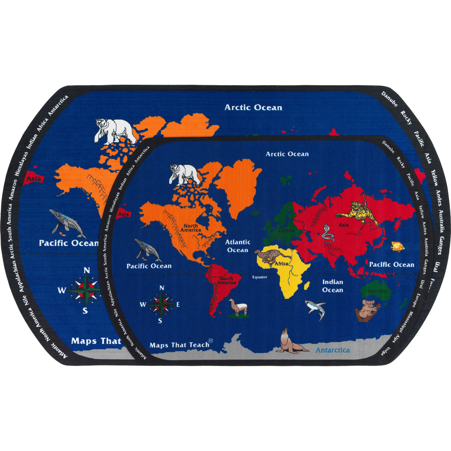 Flagship Carpets Maps That Teach Global Rug