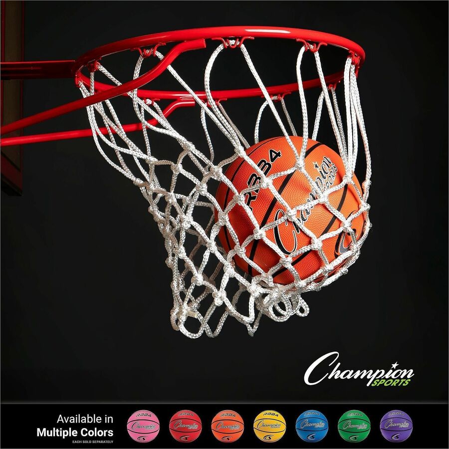 Champion Sports Intermediate Rubber Basketball Orange