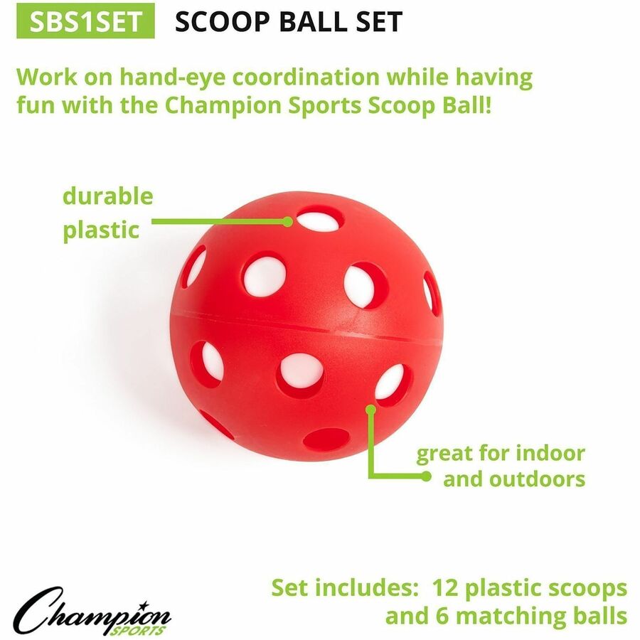 Champion Sports Scoop Ball Set