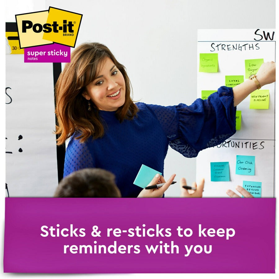 Post-it® Super Sticky Notes - Supernova Neons Color Collection