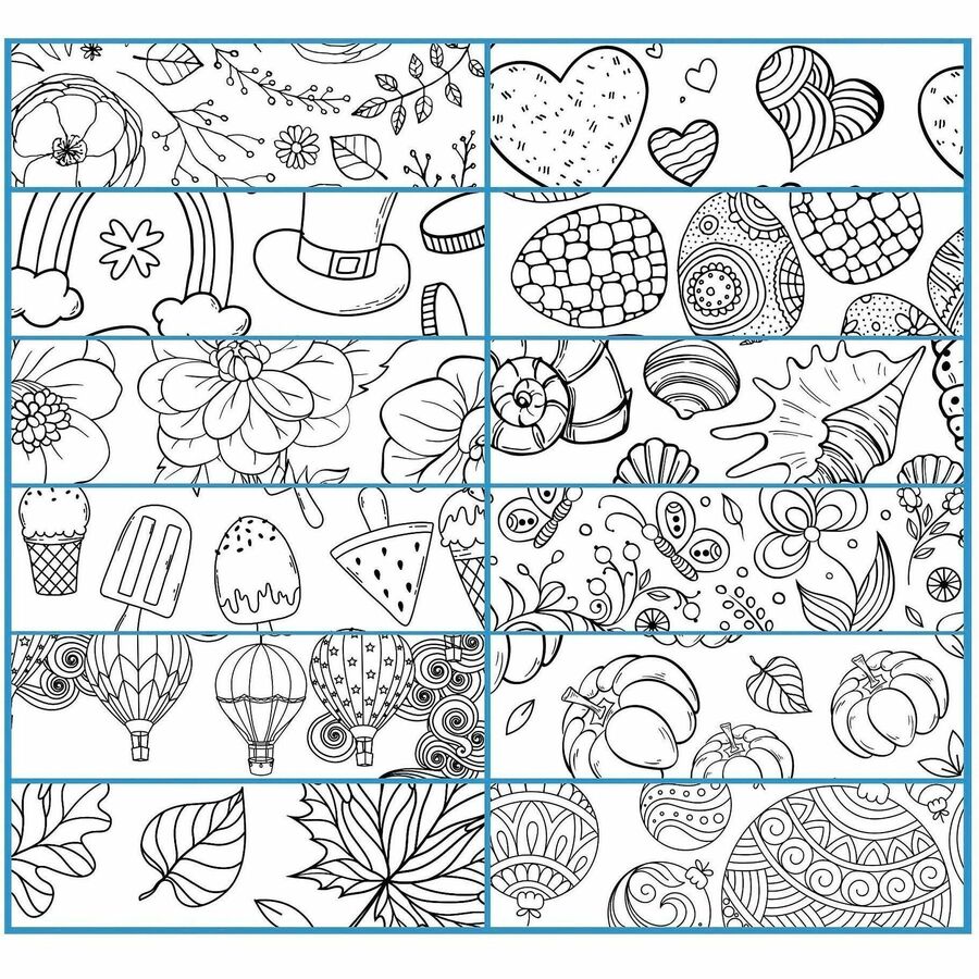 Blueline DoodlePlan Desk Pad - Botanica