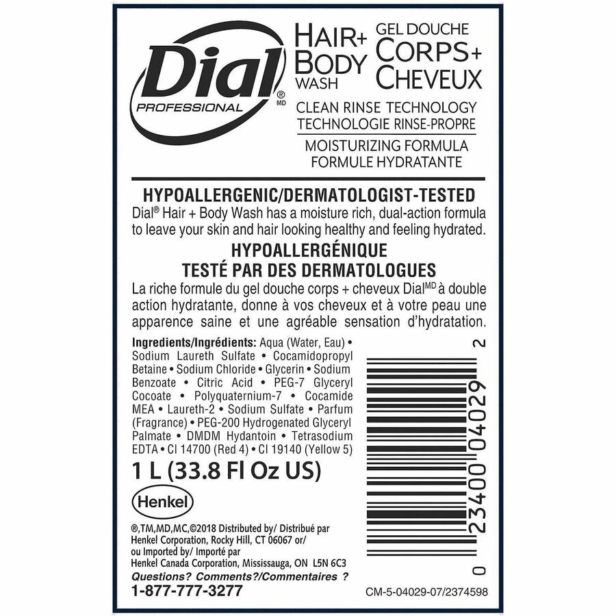Dial Professional Dispenser Refill Hair/Body Wash