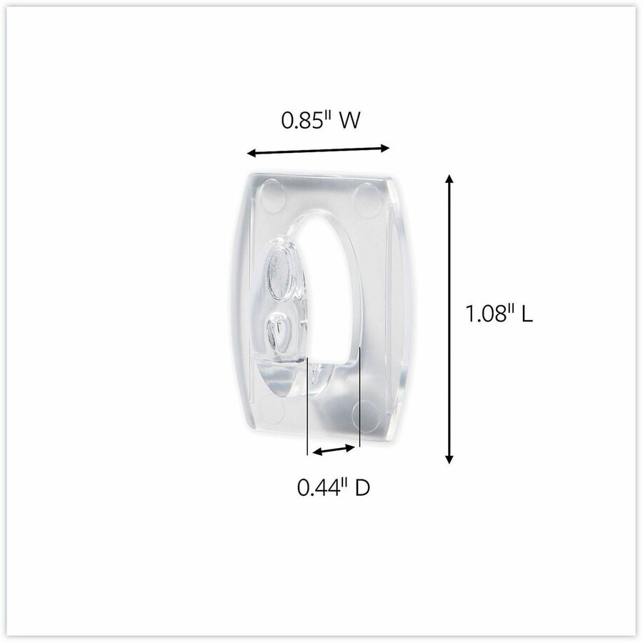 Command .5 lb. Clear Mini Hooks