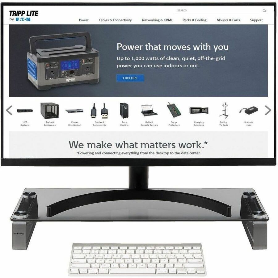 Tripp Lite series Universal Glass-Top Monitor Riser