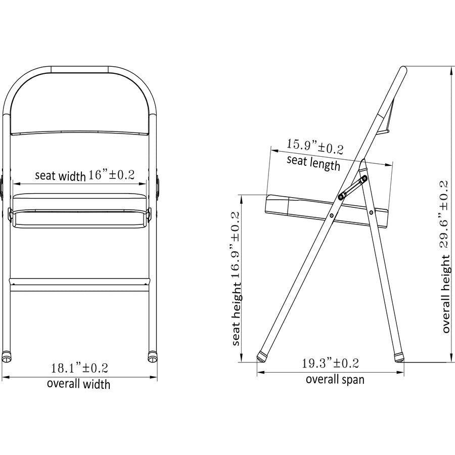 Lorell Folding Chairs