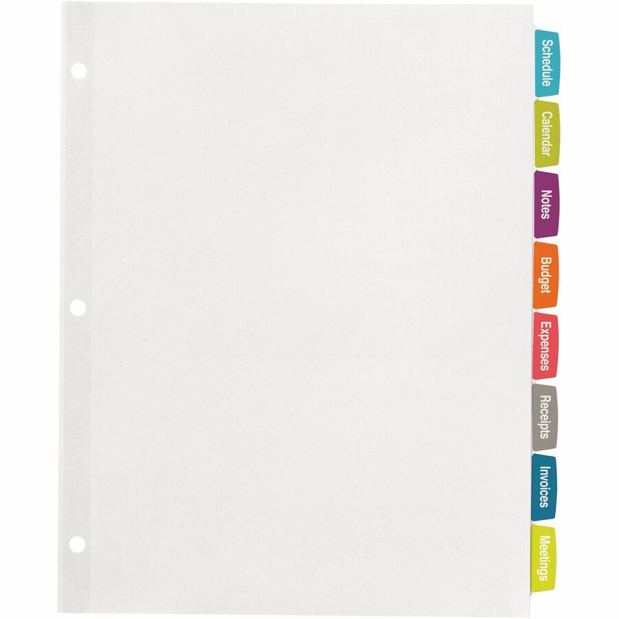 Avery® Big Tab Printable White Label Dividers