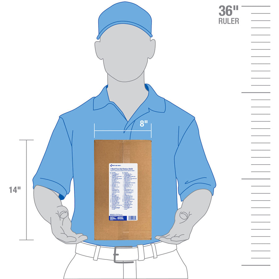 First Aid Only 3-Shelf First Aid Refill with Medications - ANSI Compliant