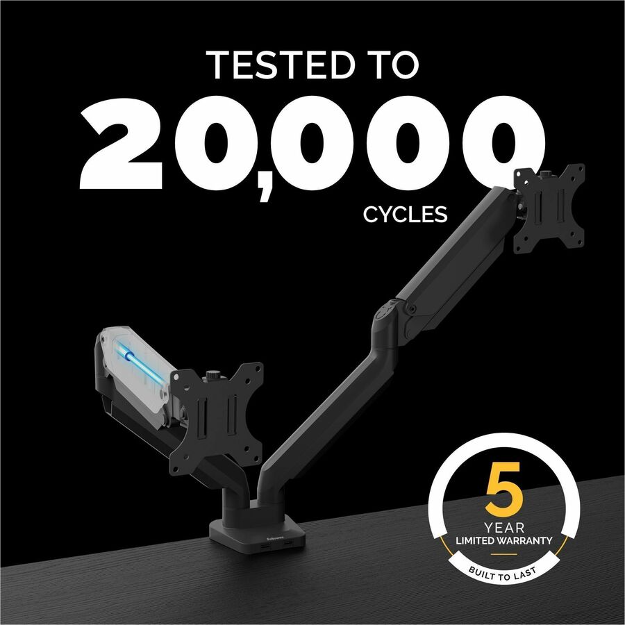 Fellowes Platinum Mounting Arm for Monitor - Black