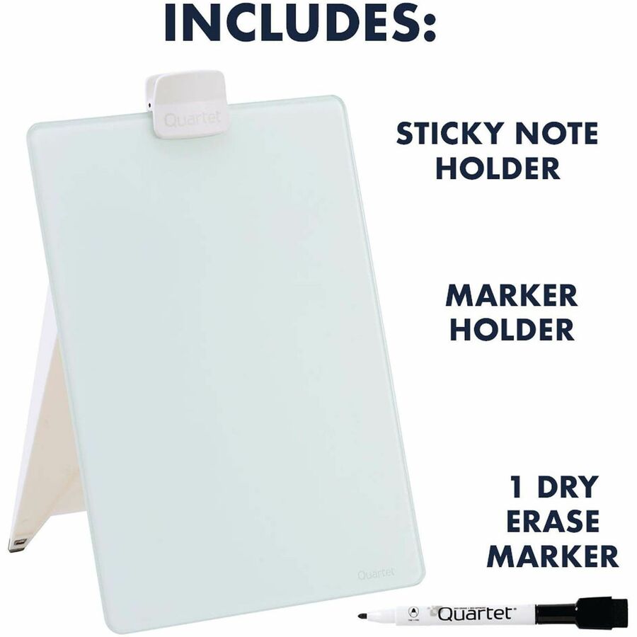 Quartet Glass Dry-Erase Desktop Easel