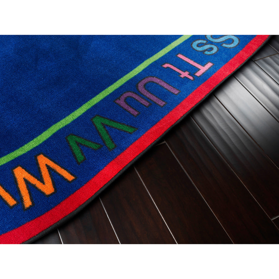 Flagship Carpets Know Your ABCs Oval Rug