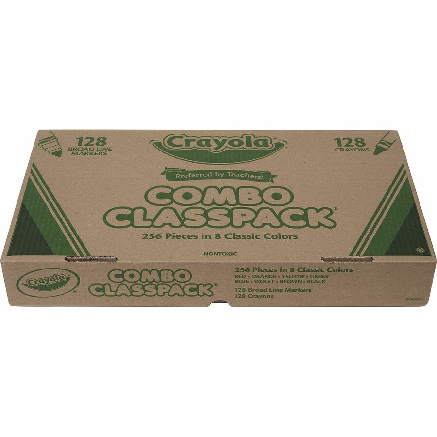 Crayola 8-Color Crayons/Markers Combo Classpack