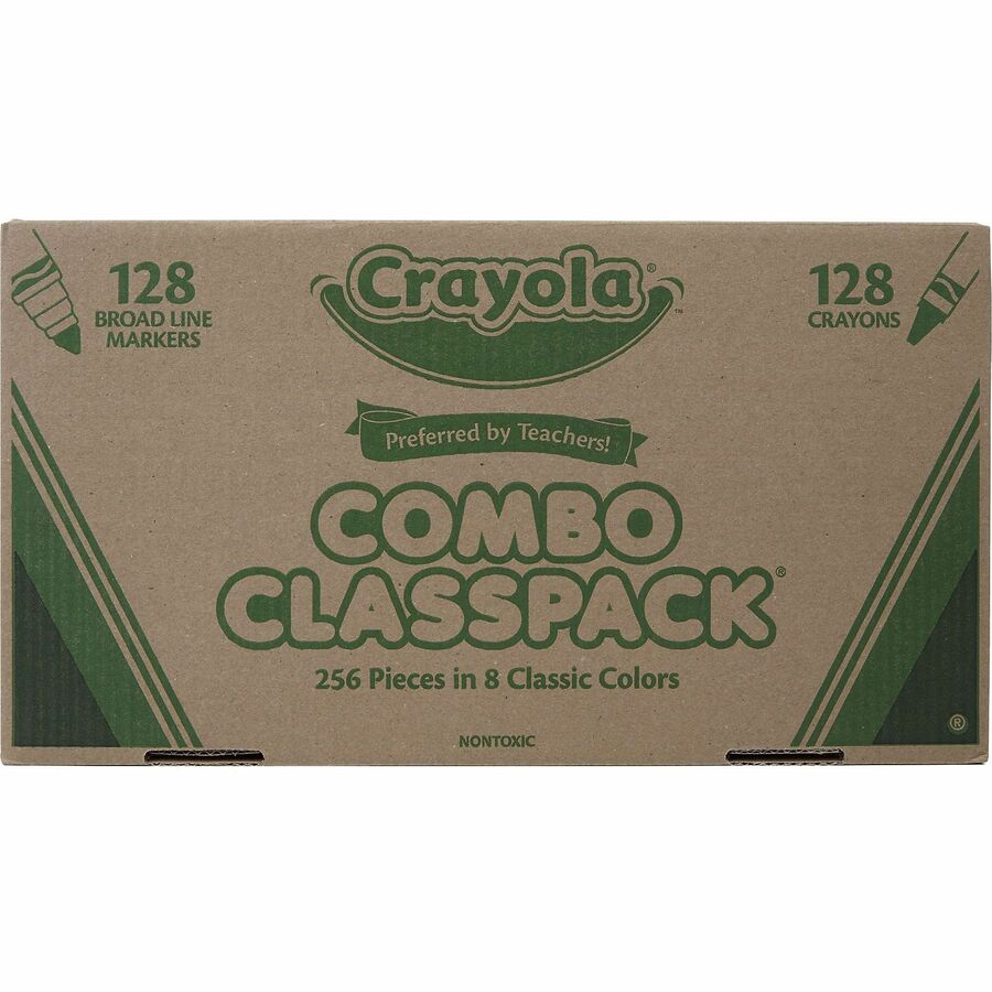Crayola 8-Color Crayons/Markers Combo Classpack