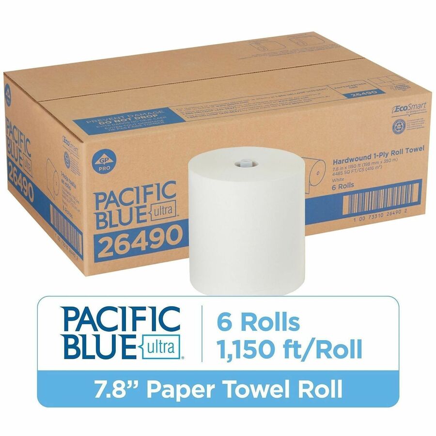 Pacific Blue Ultra® 8" High-Capacity Paper Towel Rolls