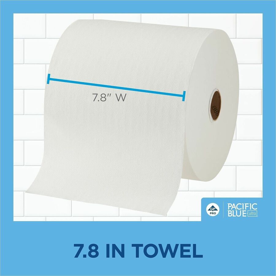 Pacific Blue Ultra® 8" High-Capacity Paper Towel Rolls