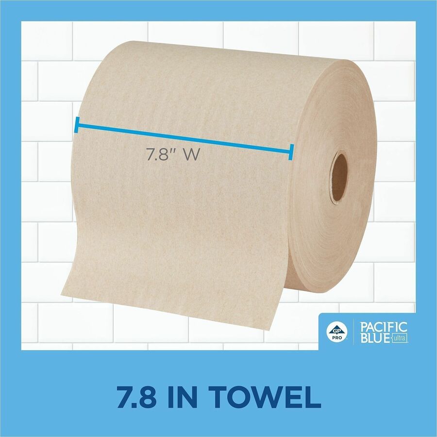 Pacific Blue Ultra High-Capacity Recycled Paper Towel Rolls