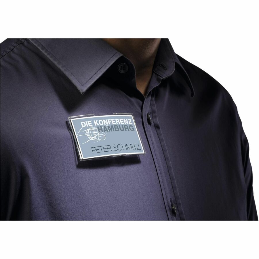 DURABLE Delux Convex Name Badge Holder