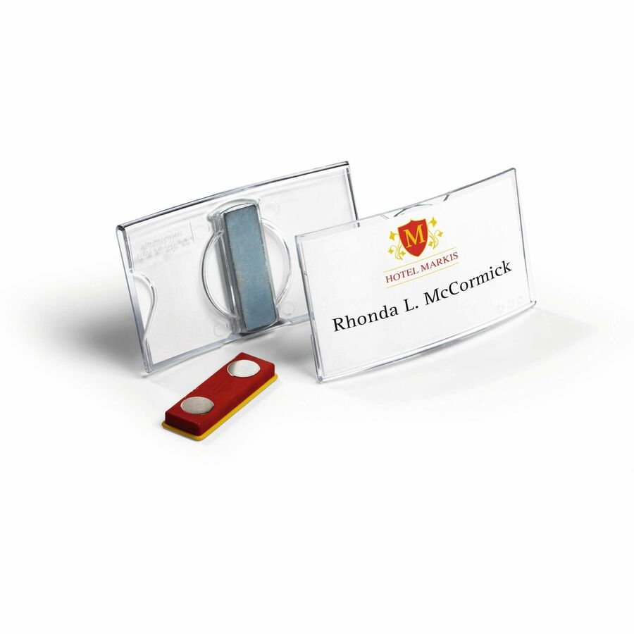 DURABLE Delux Convex Name Badge Holder