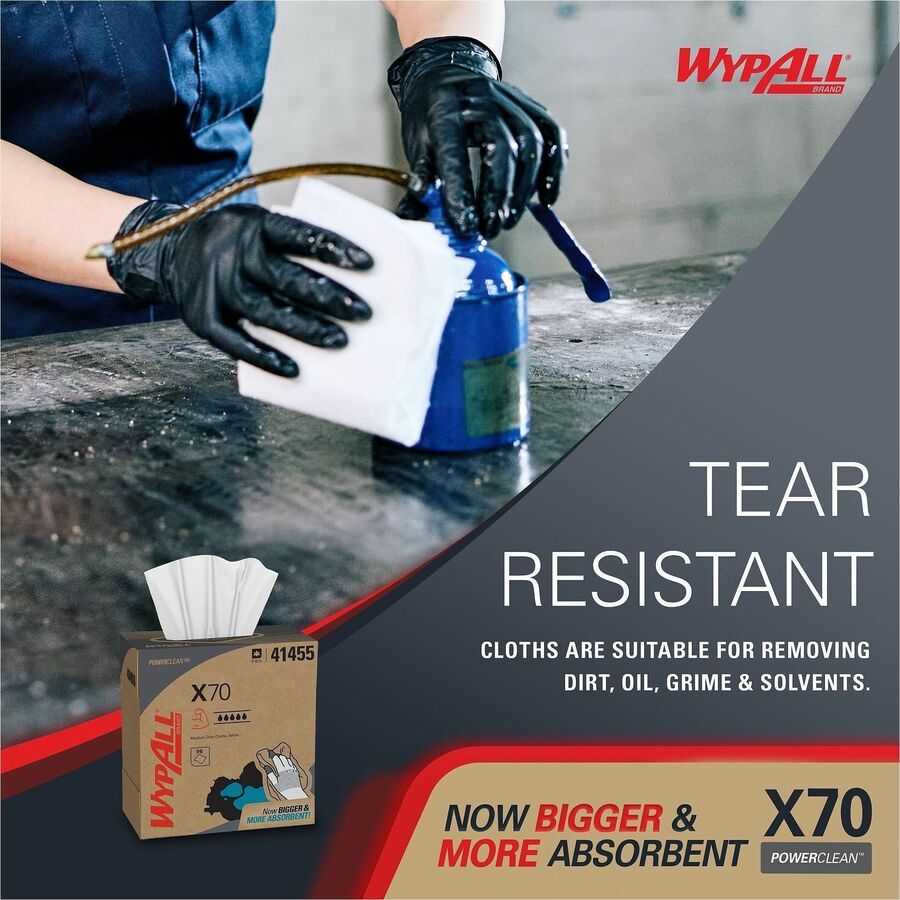 Wypall PowerClean X70 Medium Duty Cloths - Pop-Up Box