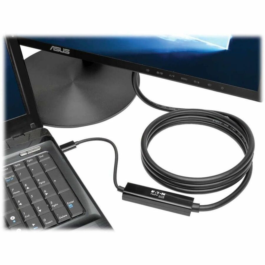 Tripp Lite series USB C to DVI Adapter Cable (M/M), 1920 x 1080 (1080p), 6 ft