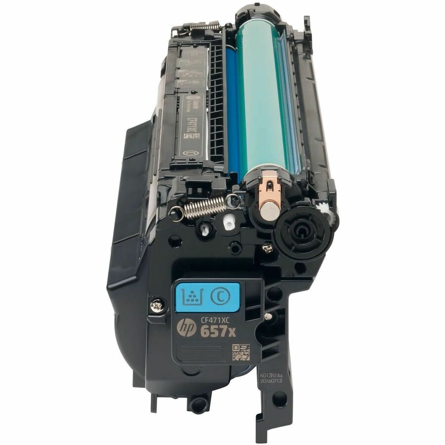 HP 657X Original High Yield Laser Toner Cartridge - Cyan - 1 Each