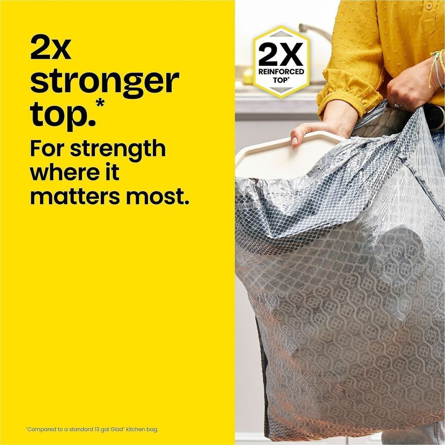 Glad ForceFlex MaxStrength X-Large Kitchen Drawstring Trash Bags