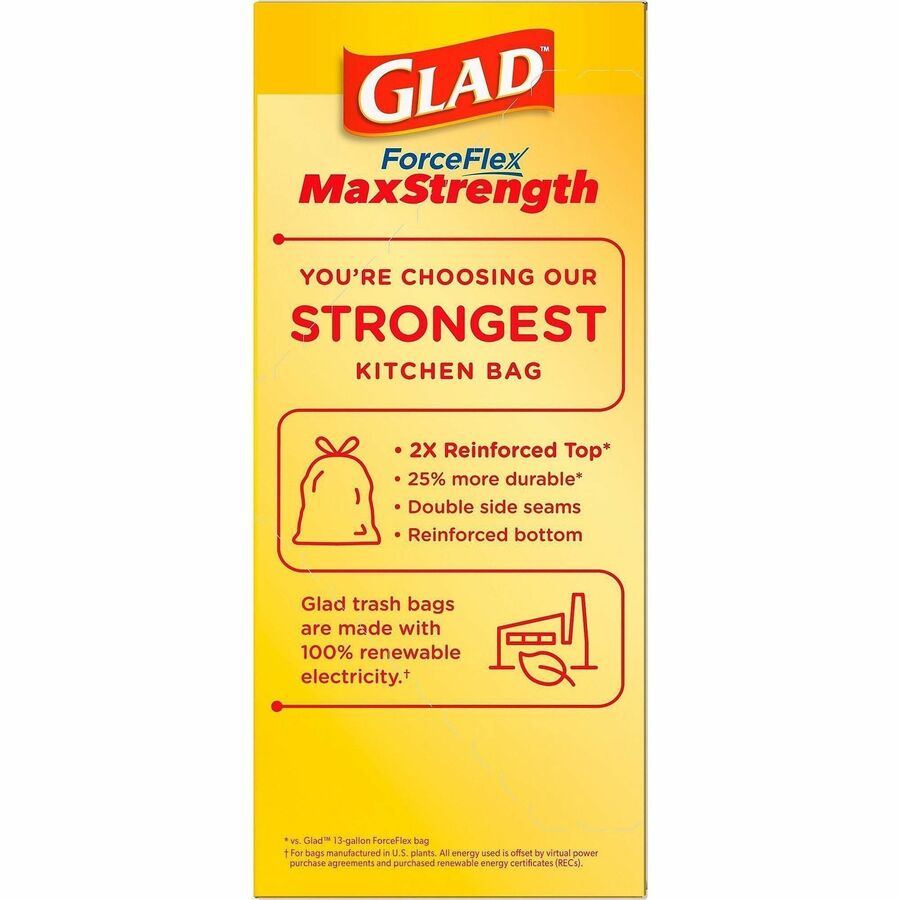 Glad ForceFlex MaxStrength X-Large Kitchen Drawstring Trash Bags