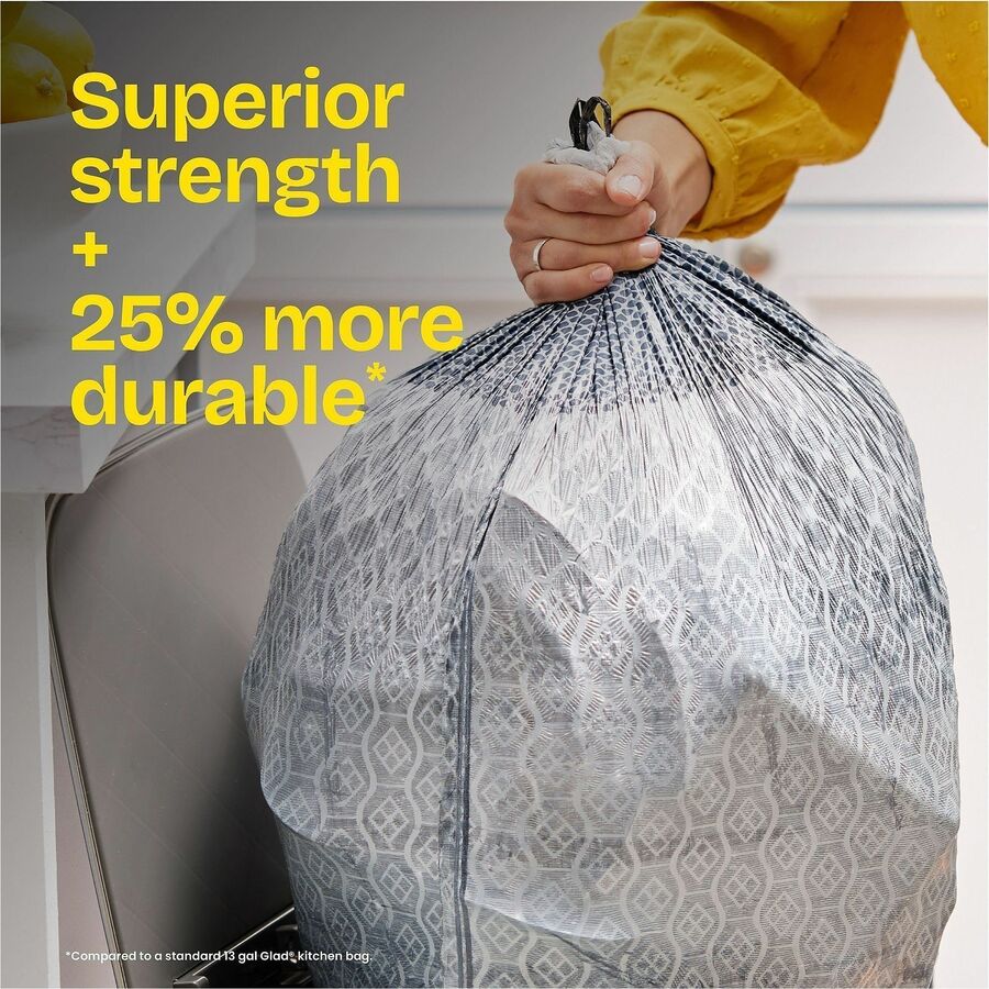 Glad ForceFlex MaxStrength X-Large Kitchen Drawstring Trash Bags