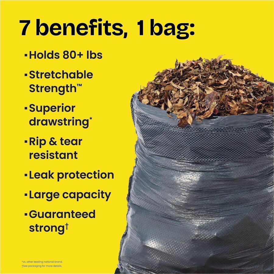 Glad ForceFlex Heavy-Duty Large Drawstring Trash Bags