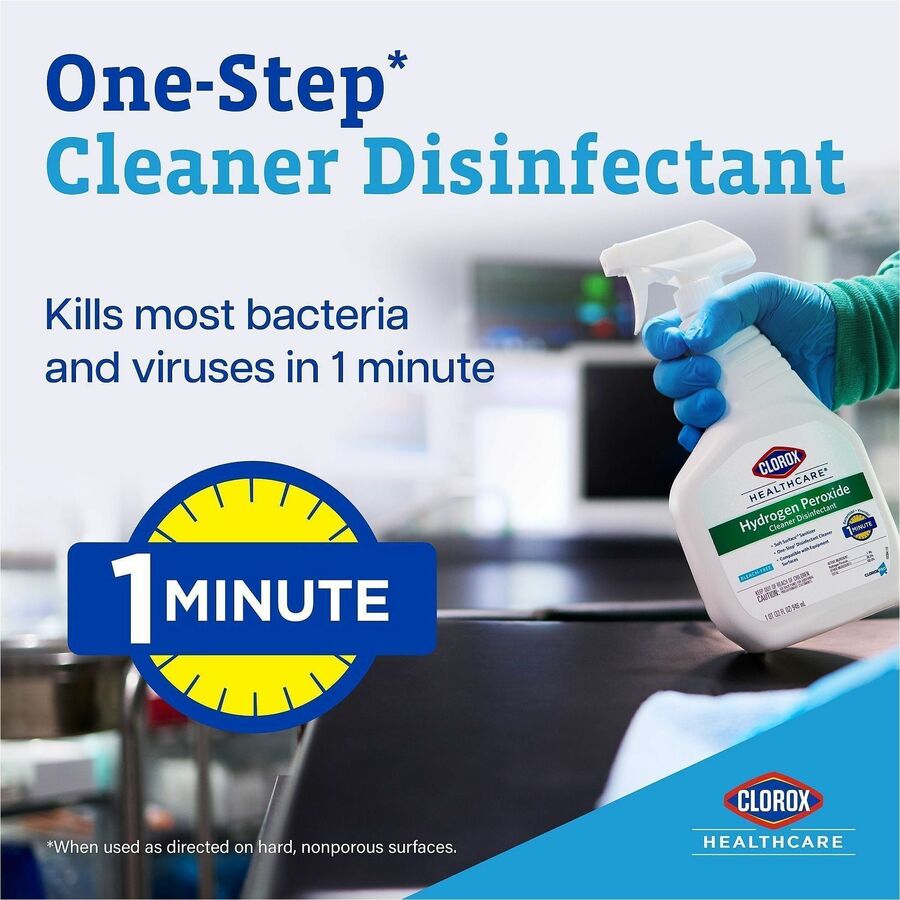 Clorox Healthcare Hydrogen Peroxide Cleaner Disinfectant Spray