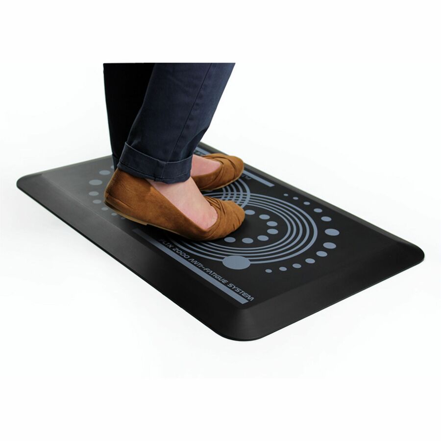 Floortex AFS-TEX® 2000 Black Active Anti-Fatigue Mat - 20" x 32"