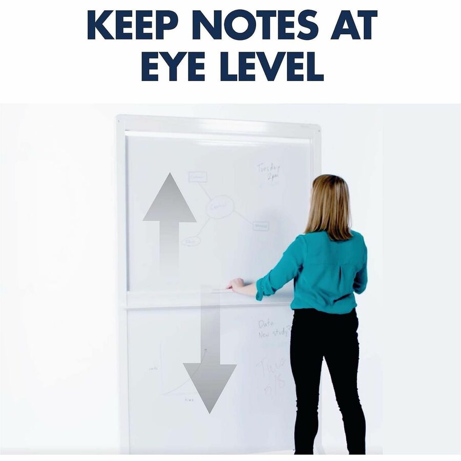 Quartet Motion Dual-Track Mobile Magnetic Dry-Erase Easel