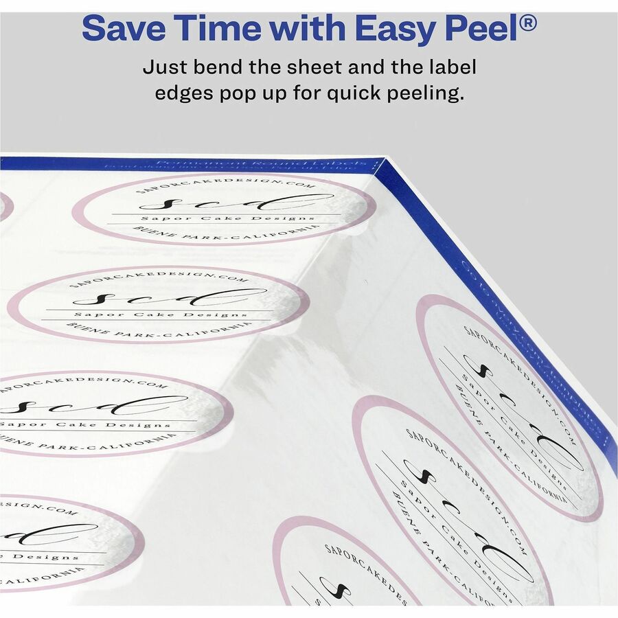Avery® Printable Round Labels, 3/4" , Glossy Clear, 400 Labels (4222)