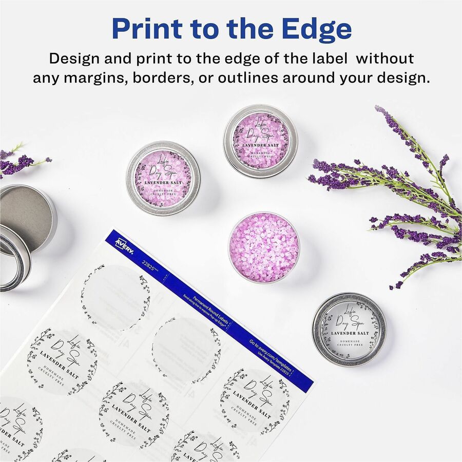 Avery® Printable Round Labels, 3/4" , Glossy Clear, 400 Labels (4222)