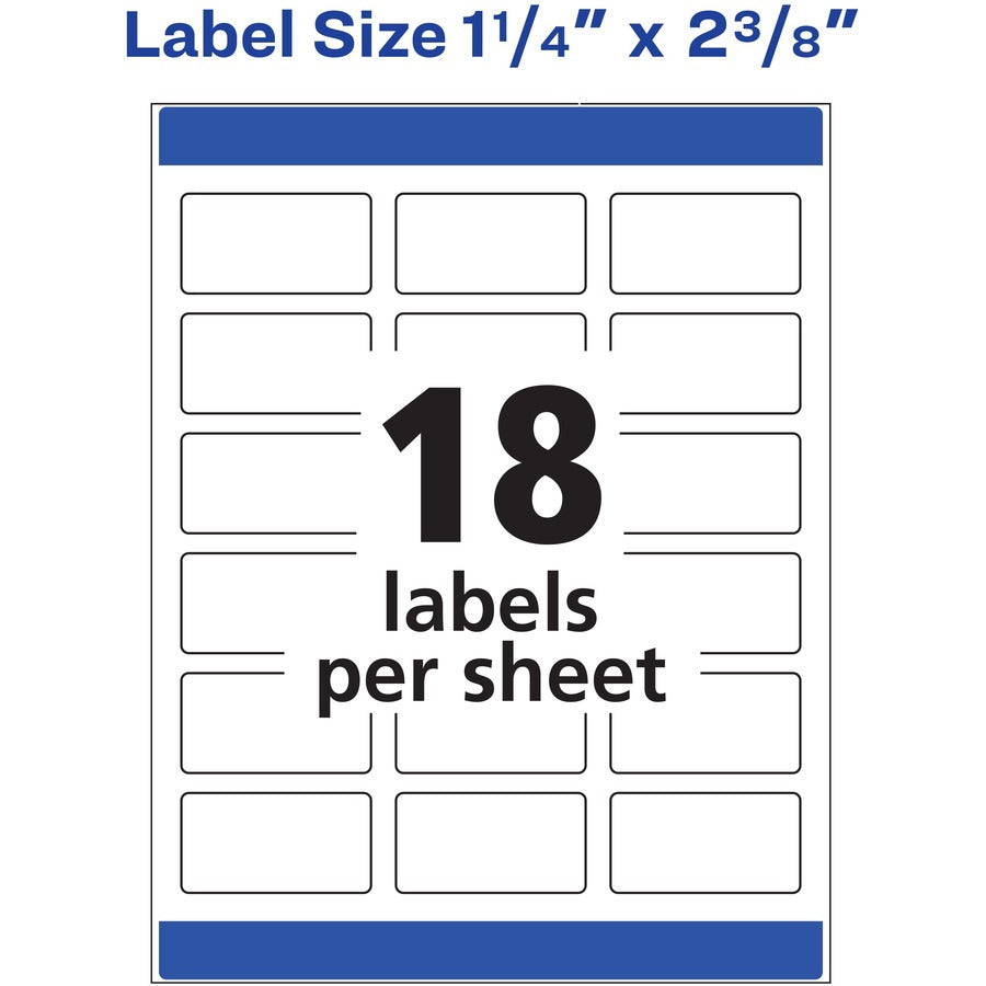 Avery® Dissolvable Rectangle Labels
