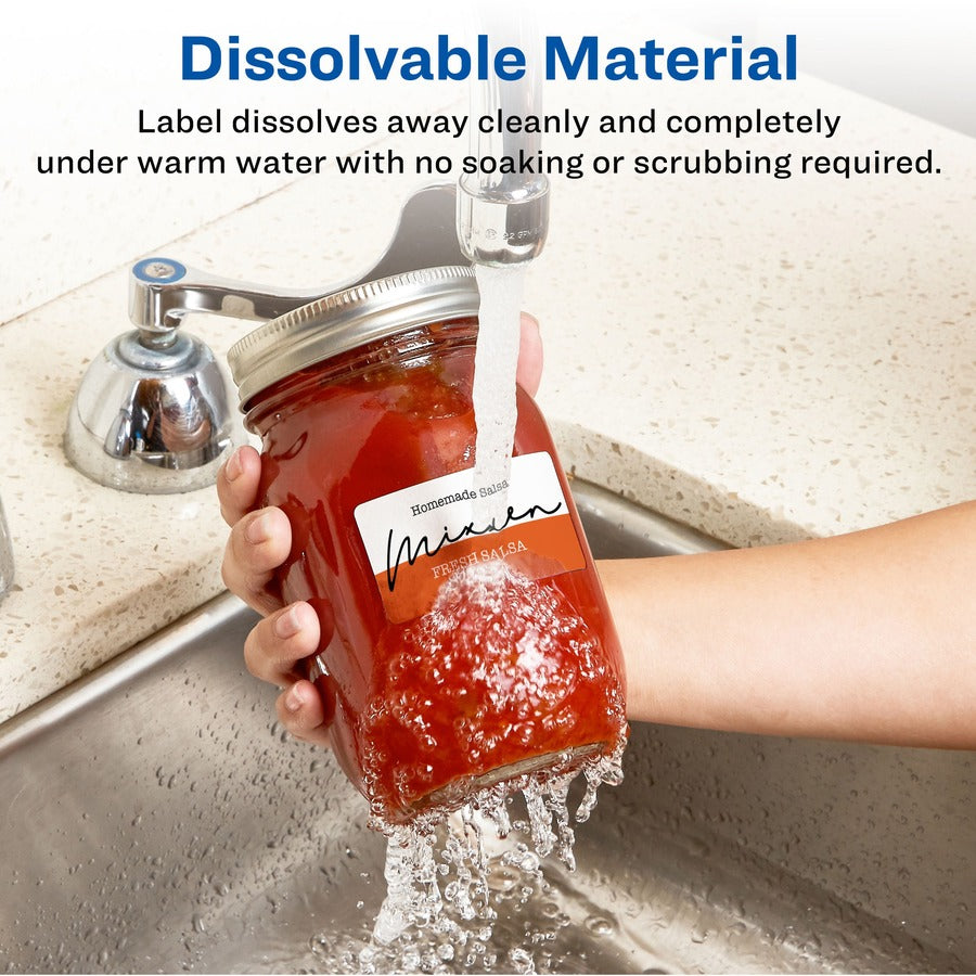 Avery® Dissolvable Rectangle Labels