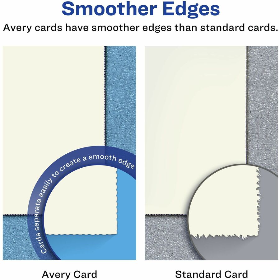 Avery® Postcards, Ivory, Two-Sided, 4-1/4" x 5-1/2" , 100 Cards (5919)