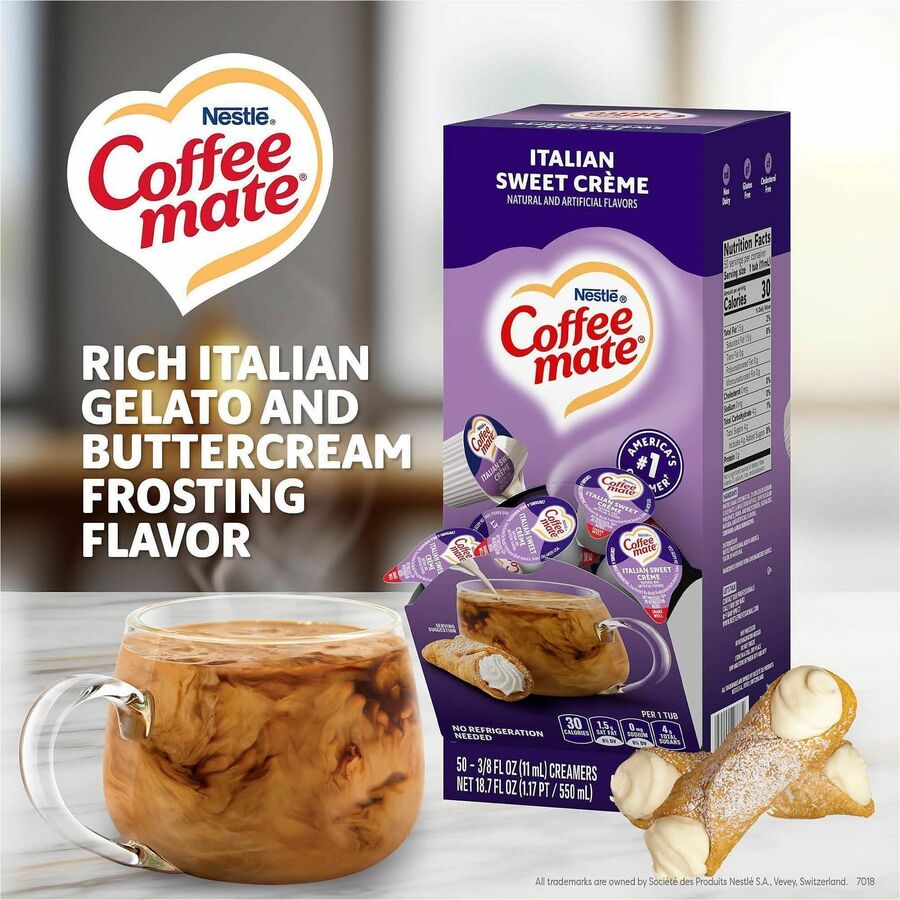 Coffee mate Italian Sweet Creme Nondairy Liquid Creamer Singles