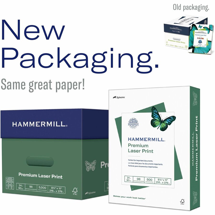 Hammermill Premium Laser Print Copy Paper - White