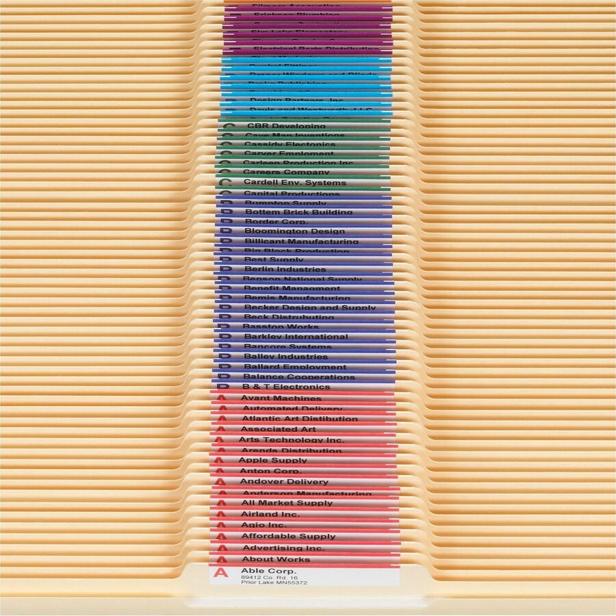 Smead 1/3 Tab Cut Letter Recycled Top Tab File Folder