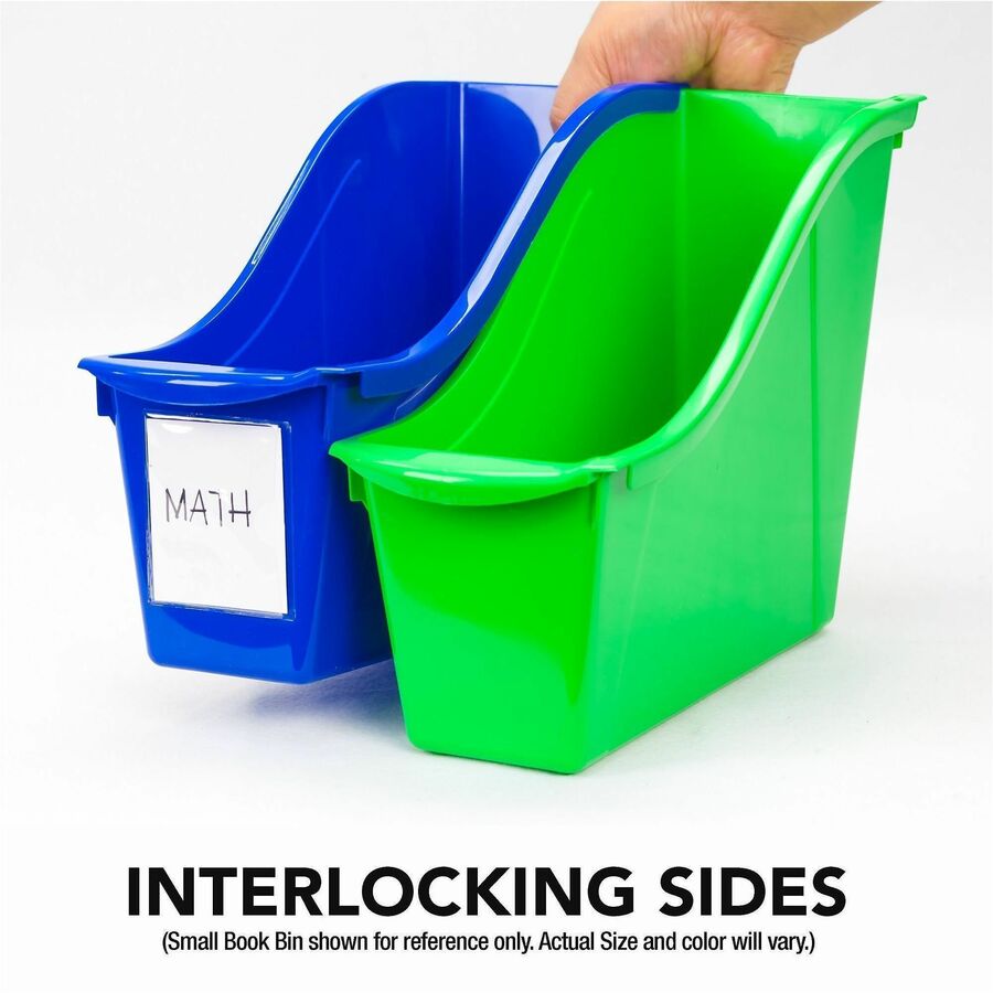 Storex Multiuse Bins Blue 6/pkg