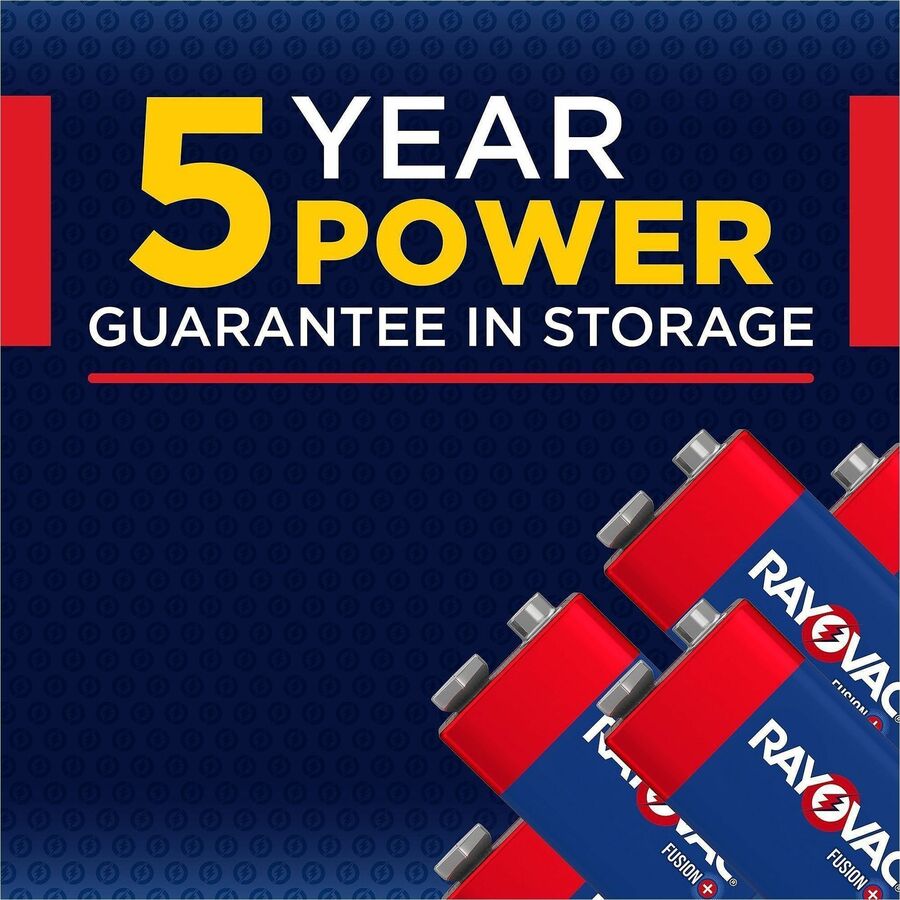 Rayovac 9-Volt Fusion Advanced Alkaline Batteries