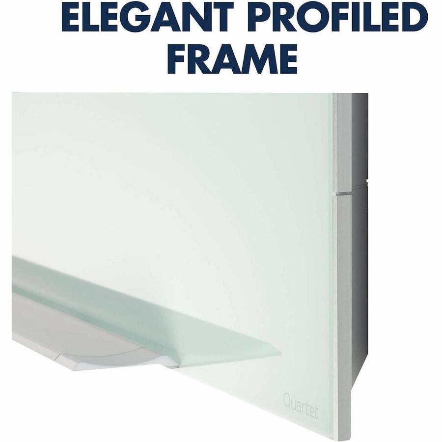 Quartet Element Framed Magnetic Glass Dry-Erase Boards