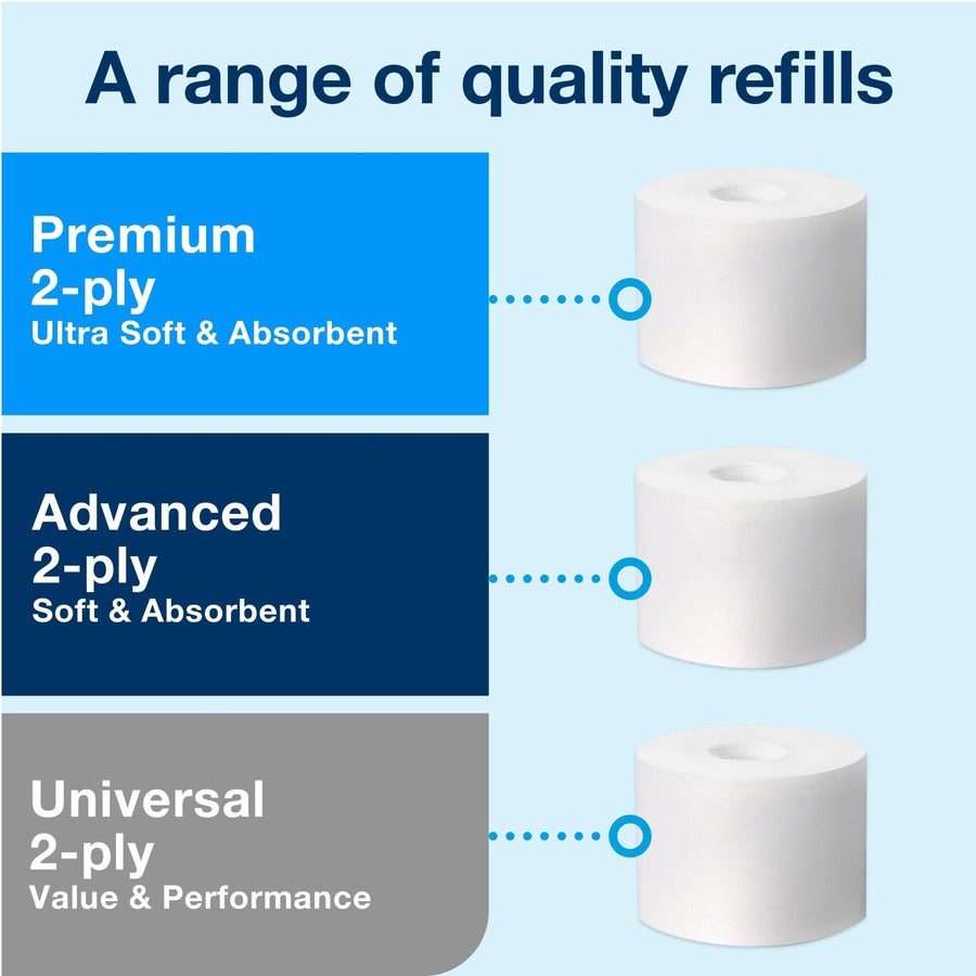 TORK OptiServe Coreless Twin Bath Tissue Roll Dispenser T7