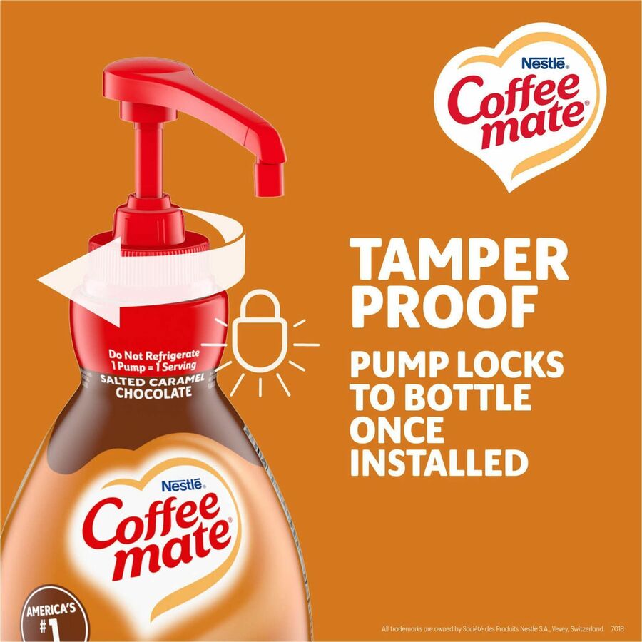 Coffee mate Salted Caramel Chocolate Liquid Concentrate Coffee Creamer - Pump Bottle